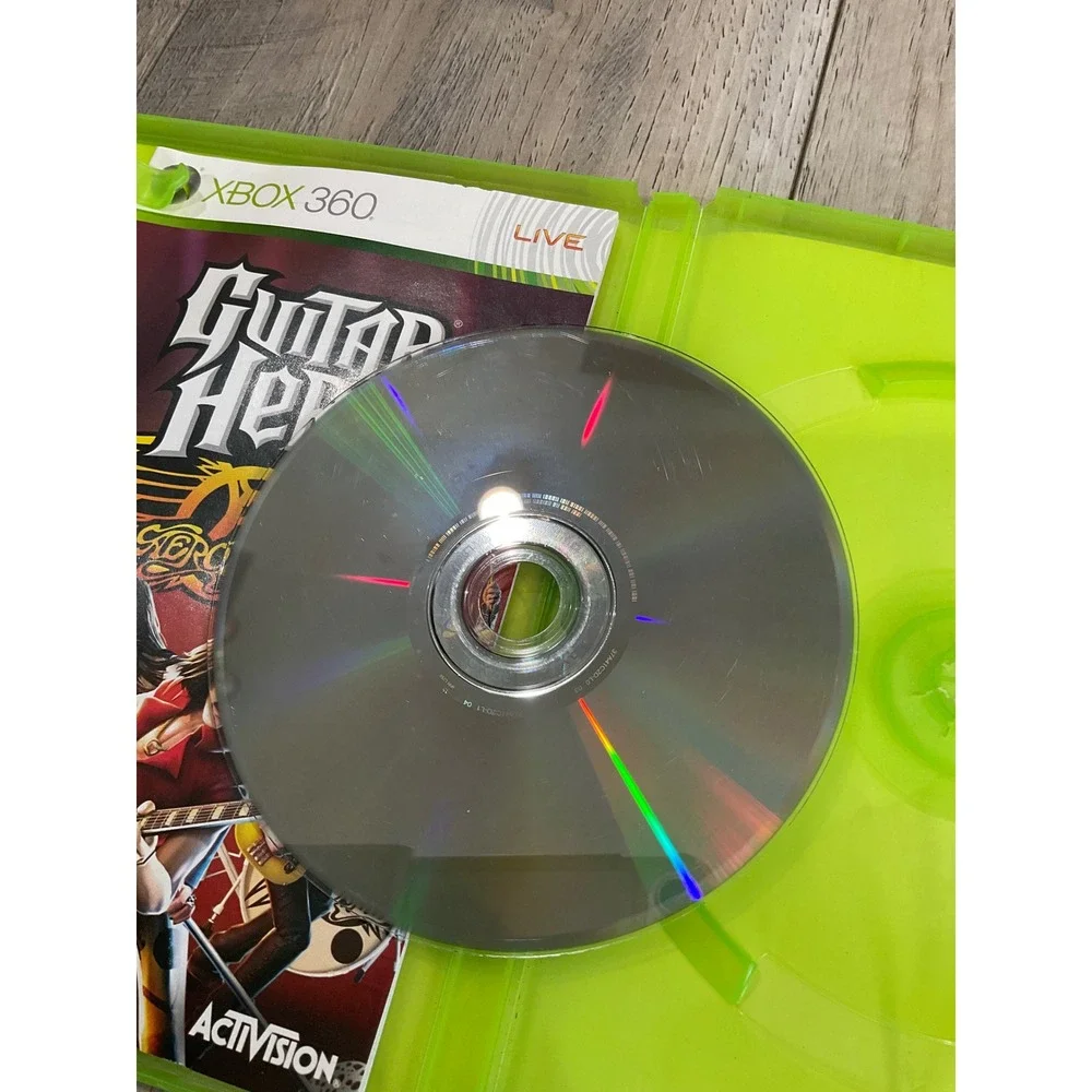 Guitar Hero Aerosmith Xbox‎ 360 Video Game with Manual Activision 2008 NTSC